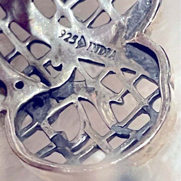 Silpada Incentive Filigree 925 Sterling Silver and pearls Cuff Bracelet. RARE! - Picture 4 of 8